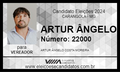 Candidato ARTUR ÂNGELO 2024 - CARANGOLA - Eleições