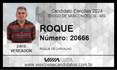 Candidato ROQUE 2024 - DIOGO DE VASCONCELOS - Eleições