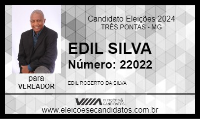 Candidato EDIL SILVA 2024 - TRÊS PONTAS - Eleições