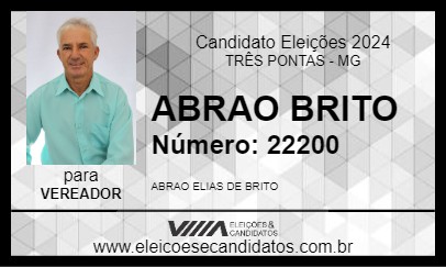 Candidato ABRAO BRITO 2024 - TRÊS PONTAS - Eleições