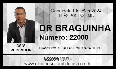 Candidato DR BRAGUINHA 2024 - TRÊS PONTAS - Eleições