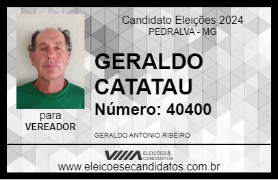 Candidato GERALDO CATATAU      2024 - PEDRALVA - Eleições