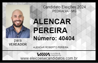 Candidato ALENCAR PEREIRA      2024 - PEDRALVA - Eleições