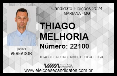 Candidato THIAGO MELHORIA 2024 - MARIANA - Eleições