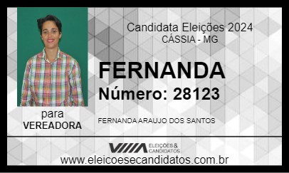 Candidato FERNANDA 2024 - CÁSSIA - Eleições