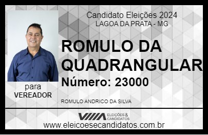 Candidato ROMULO DA QUADRANGULAR 2024 - LAGOA DA PRATA - Eleições