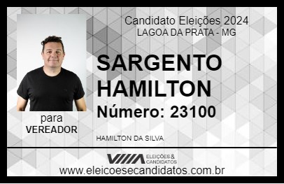 Candidato SARGENTO HAMILTON 2024 - LAGOA DA PRATA - Eleições