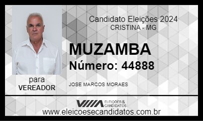 Candidato MUZAMBA 2024 - CRISTINA - Eleições