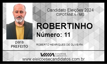 Candidato ROBERTINHO 2024 - CIPOTÂNEA - Eleições