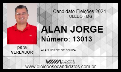 Candidato ALAN JORGE 2024 - TOLEDO - Eleições