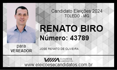 Candidato RENATO BIRO 2024 - TOLEDO - Eleições