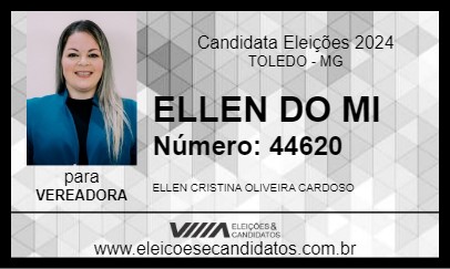 Candidato ELLEN DO MI 2024 - TOLEDO - Eleições