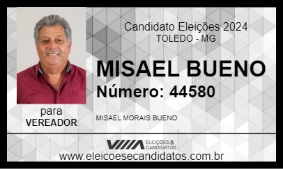 Candidato MISAEL BUENO 2024 - TOLEDO - Eleições