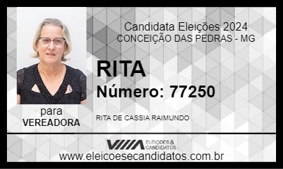 Candidato RITA 2024 - CONCEIÇÃO DAS PEDRAS - Eleições