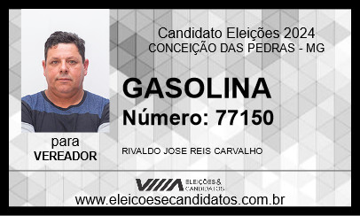 Candidato GASOLINA 2024 - CONCEIÇÃO DAS PEDRAS - Eleições