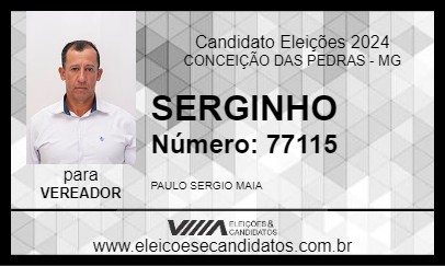 Candidato SERGINHO 2024 - CONCEIÇÃO DAS PEDRAS - Eleições