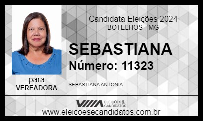 Candidato SEBASTIANA 2024 - BOTELHOS - Eleições