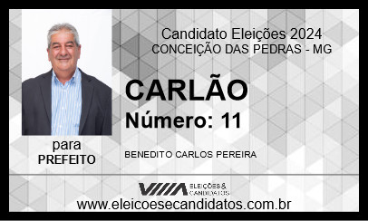 Candidato CARLÃO 2024 - CONCEIÇÃO DAS PEDRAS - Eleições