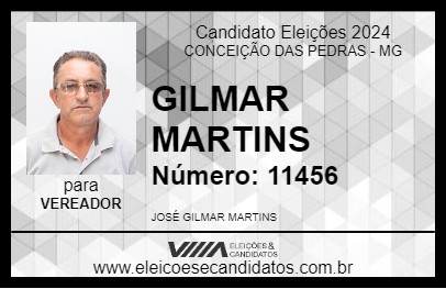 Candidato GILMAR MARTINS 2024 - CONCEIÇÃO DAS PEDRAS - Eleições