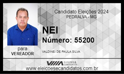 Candidato NEI 2024 - PEDRALVA - Eleições