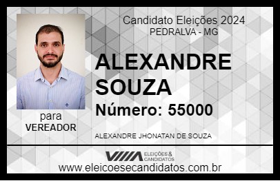 Candidato ALEXANDRE SOUZA 2024 - PEDRALVA - Eleições