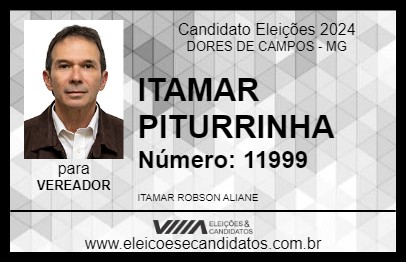 Candidato ITAMAR PITURRINHA 2024 - DORES DE CAMPOS - Eleições