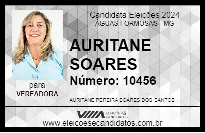 Candidato AURITANE SOARES 2024 - ÁGUAS FORMOSAS - Eleições