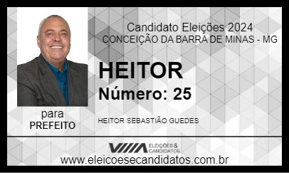 Candidato HEITOR 2024 - CONCEIÇÃO DA BARRA DE MINAS - Eleições