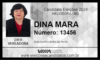 Candidato DINA MARA 2024 - HELIODORA - Eleições