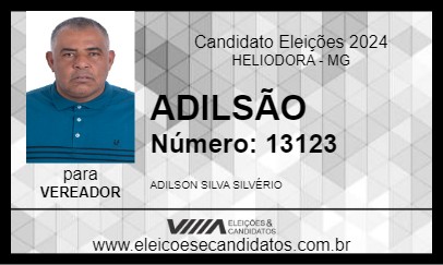 Candidato ADILSÃO 2024 - HELIODORA - Eleições