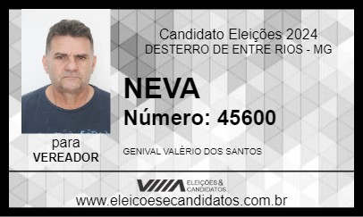 Candidato NEVA 2024 - DESTERRO DE ENTRE RIOS - Eleições