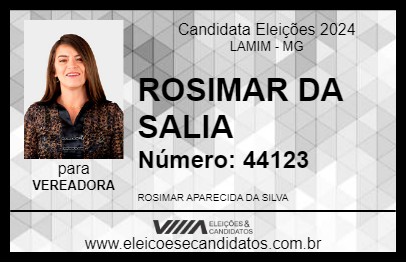 Candidato ROSIMAR DA SALIA 2024 - LAMIM - Eleições