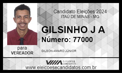 Candidato GILSINHO J A 2024 - ITAÚ DE MINAS - Eleições