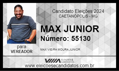 Candidato MAX JUNIOR 2024 - CAETANÓPOLIS - Eleições