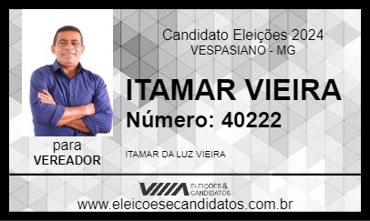 Candidato ITAMAR VIEIRA 2024 - VESPASIANO - Eleições