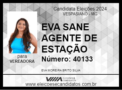 Candidato EVA SANE AGENTE DE ESTAÇÃO 2024 - VESPASIANO - Eleições