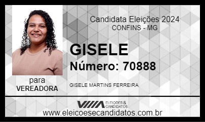 Candidato GISELE 2024 - CONFINS - Eleições