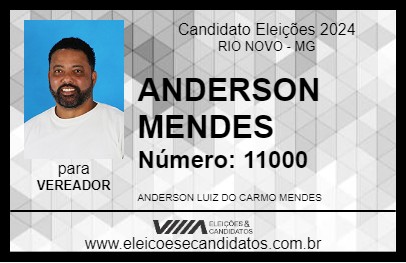 Candidato ANDERSON MENDES 2024 - RIO NOVO - Eleições