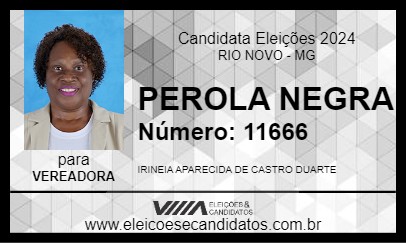 Candidato PEROLA NEGRA 2024 - RIO NOVO - Eleições