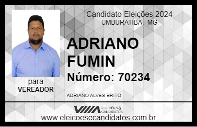 Candidato ADRIANO FUMIN 2024 - UMBURATIBA - Eleições