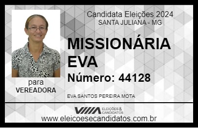 Candidato MISSIONÁRIA EVA 2024 - SANTA JULIANA - Eleições