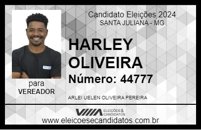 Candidato HARLEY OLIVEIRA 2024 - SANTA JULIANA - Eleições