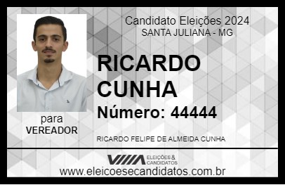 Candidato RICARDO CUNHA 2024 - SANTA JULIANA - Eleições