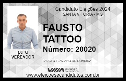 Candidato FAUSTO TATTOO 2024 - SANTA VITÓRIA - Eleições