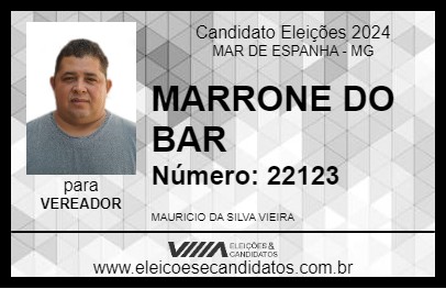 Candidato MARRONE DO BAR 2024 - MAR DE ESPANHA - Eleições