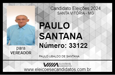 Candidato PAULO SANTANA 2024 - SANTA VITÓRIA - Eleições