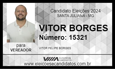 Candidato VITOR BORGES 2024 - SANTA JULIANA - Eleições