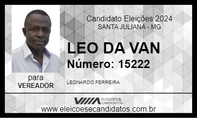 Candidato LEO DA VAN 2024 - SANTA JULIANA - Eleições