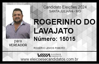 Candidato ROGERINHO DO LAVAJATO 2024 - SANTA JULIANA - Eleições