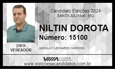 Candidato NILTIN DOROTA 2024 - SANTA JULIANA - Eleições